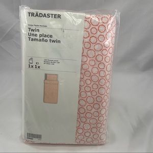 IKEA TRADASTER Orange Dotted Circles Duvet cover and pillowcase - Twin